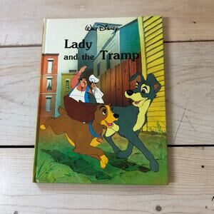 Walt Disney Gallery Books NEW Vintage 1980s Lady and the Tramp Hardcover Book